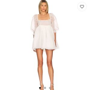 Selkie puff dress ivory size small